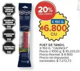 Carrefour Market Cagnoli - fuet de tandil oferta