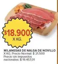 Carrefour Market Milanesas de nalga de novillo oferta