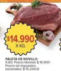 Carrefour Market Paleta de novillo oferta