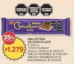 Carrefour Market Chocolinas - galletitas de chocolate oferta