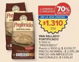Carrefour Market Preferido - pan rallado fortificado oferta