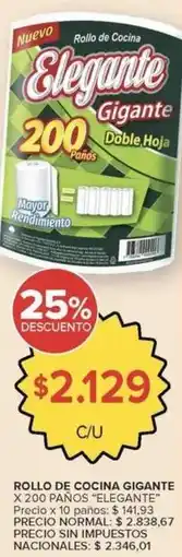 Carrefour Market Elegante - rollo de cocina gigante oferta