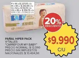Carrefour Market Pañal hiper pack oferta