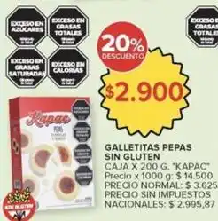 Carrefour Market Galletitas pepas sin gluten oferta