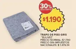 Carrefour Market Bulnez - trapo de piso gris oferta