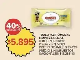Carrefour Market Huggies - toallitas húmedas limpieza diaria oferta