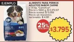 Carrefour Market Carrefour - alimento para perros adultos sabor carne oferta