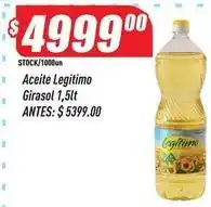 Supermercados Comodin Legítimo - aceite girasol oferta