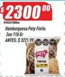 Supermercados Comodin Paty - hamburguesa finita oferta