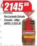 Supermercados Comodin Comodin - pan lacteado salvado oferta
