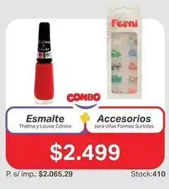 Ferniplast Surtidas - esmalte thelma y louise cónico + accesorios para uñas formas oferta