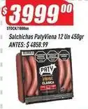 Supermercados Comodin Paty - salchichas oferta