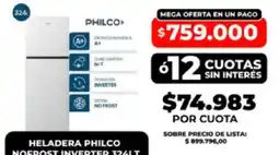 Supermayorista Vital Philco heladera no frost inverter oferta