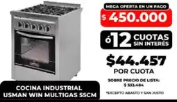 Supermayorista Vital Usman cocina industrial win multigas oferta