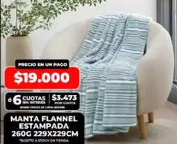 Supermayorista Vital Manta flannel estampada oferta