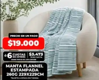 Supermayorista Vital Manta flannel estampada oferta