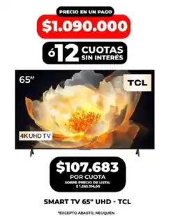 Supermayorista Vital Tcl smart tv 65" uhd oferta