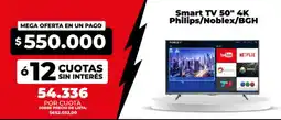 Supermayorista Vital Philips/noblex/bgH smart tv 50" 4k oferta