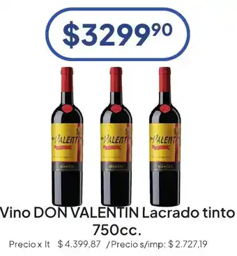 Don valentin vino lacrado tinto