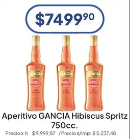 Hergo Gancia aperitivo hibiscus spritz oferta