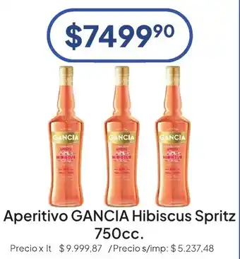 Gancia aperitivo hibiscus spritz
