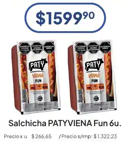 Hergo Paty salchicha viena fun oferta