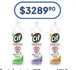 Hergo Cif desinfectante de ambientes y superficies oferta