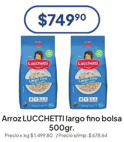 Hergo Lucchetti arroz largo fino oferta