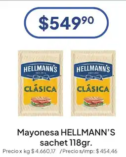 Hergo Hellmann's mayonesa clásica oferta