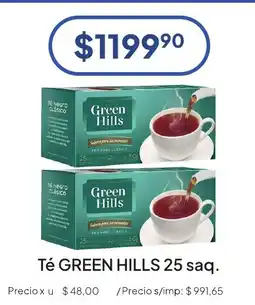 Hergo Green Hills té negro clásico oferta