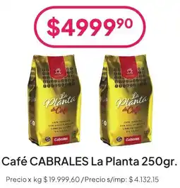 Hergo Cabrales café la planta oferta