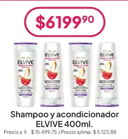 Hergo Elvive shampoo y acondicionador oferta