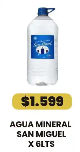 Autoservicio Capo San Miguel agua mineral oferta