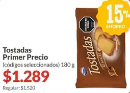 Supermercados Aiello Primer Precio tostadas oferta