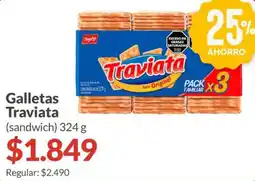 Supermercados Aiello Traviata galletas (sandwich) oferta