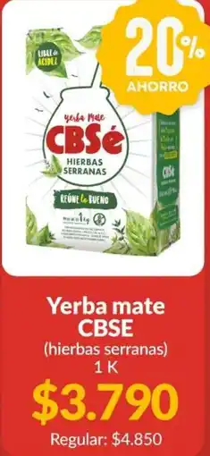 Supermercados Aiello Cbsé yerba mate hierbas serranas oferta