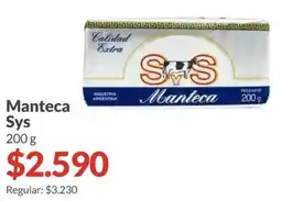 Supermercados Aiello Sys manteca oferta