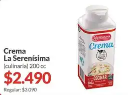 Supermercados Aiello La serenisima crema (culinaria) oferta