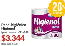 Supermercados Aiello Higienol papel higiénico plus manzan oferta