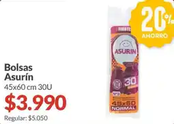 Supermercados Aiello Asurín bolsas oferta
