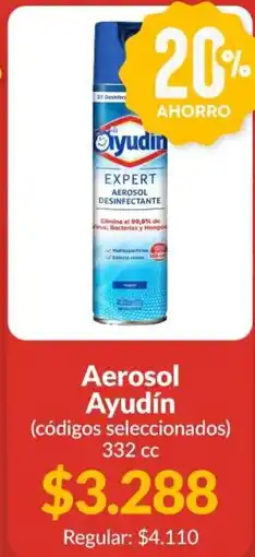 Supermercados Aiello Ayudín aerosol desinfectante oferta