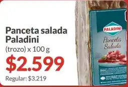 Supermercados Aiello Paladini panceta salada oferta