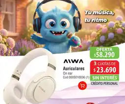 Casa Silvia Aiwa auriculares on ear oferta