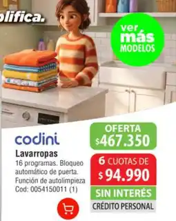 Casa Silvia Codini lavarropas oferta