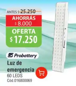 Casa Silvia Probattery luz de emergencia oferta