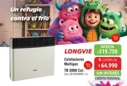 Casa Silvia Longvie calefactores multigas oferta