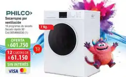 Casa Silvia Philco secarropas por ventilación oferta