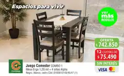 Casa Silvia Campagnola juego comedor combo 1 oferta