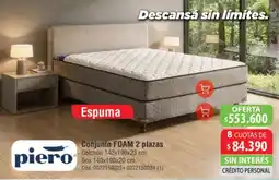 Casa Silvia Piero conjunto foam 2 plazas oferta