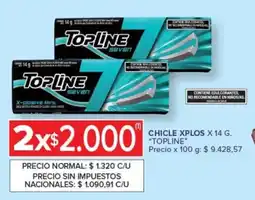 Carrefour Express Topline chicle xplos oferta